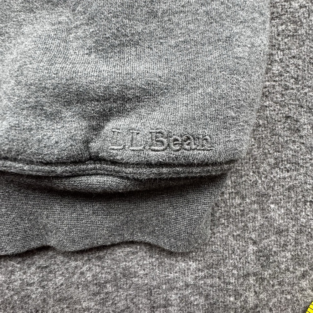 LL Bean Katahdin Iron‎ Works Mens Large Regular Sherpa Lined Grey Full Zip - Picture 7 of 16
